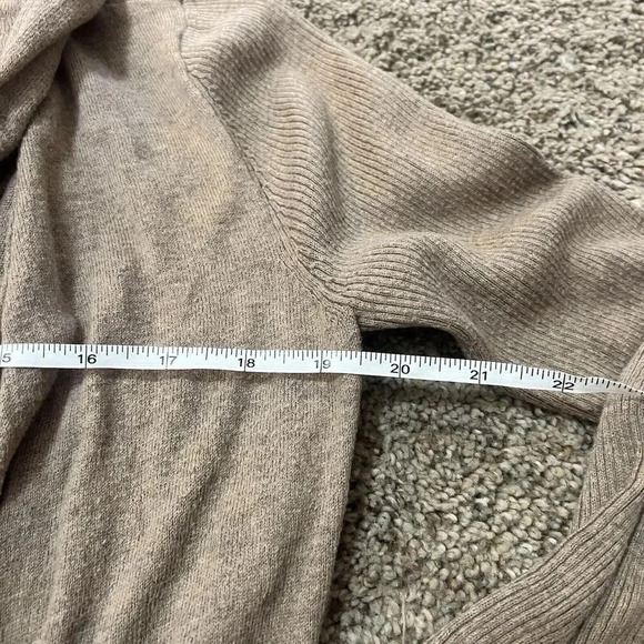 Anthropologie Guinevere Cashmere Cardigan Sweater Long‎ Sleeve Ruffles Peplum - Picture 4 of 13